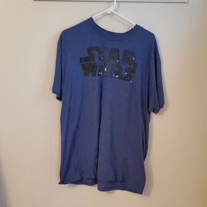 Star Wars men's blue logo tshirt